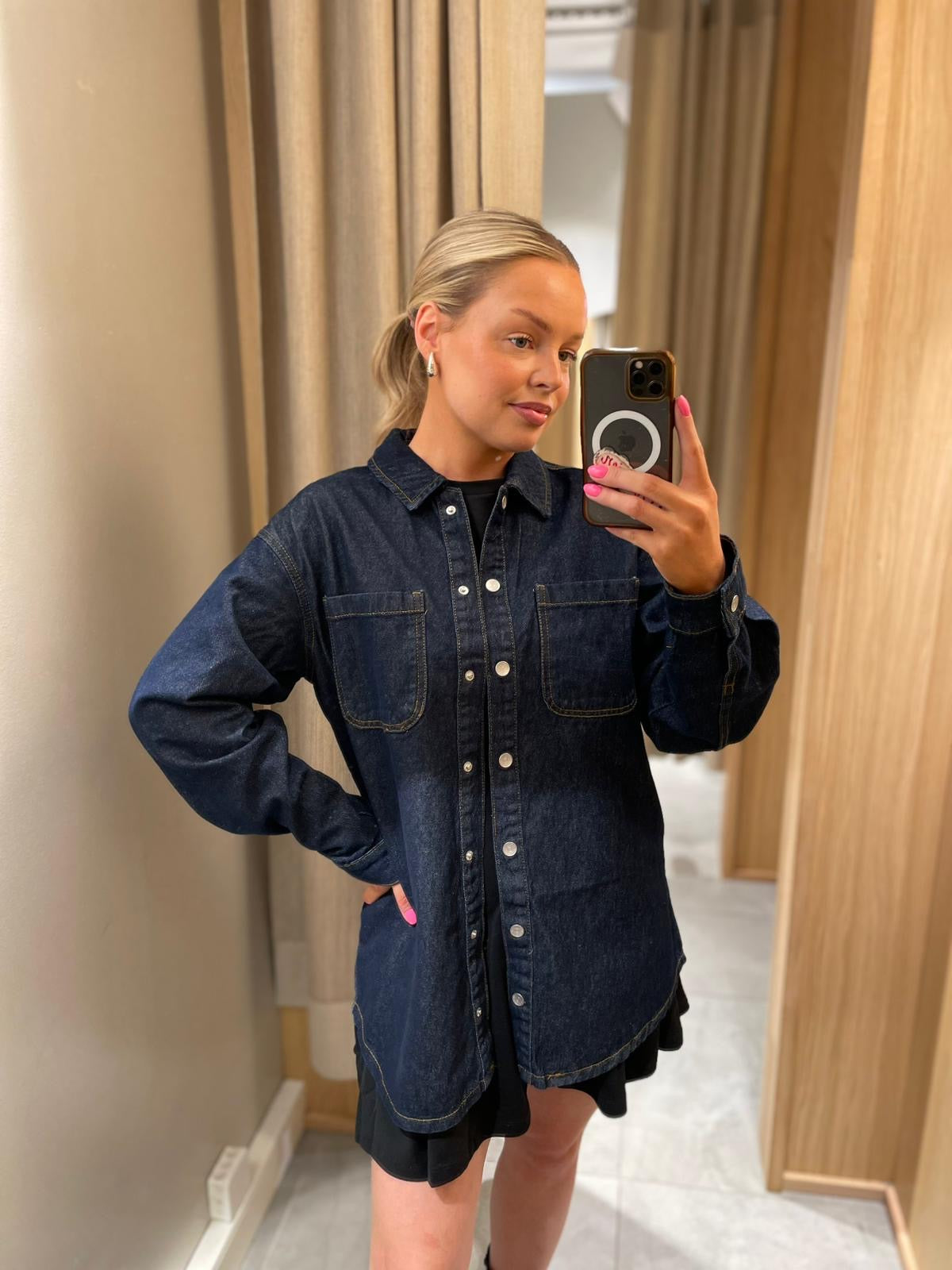 NMALVA Jacket - Dark Blue Denim